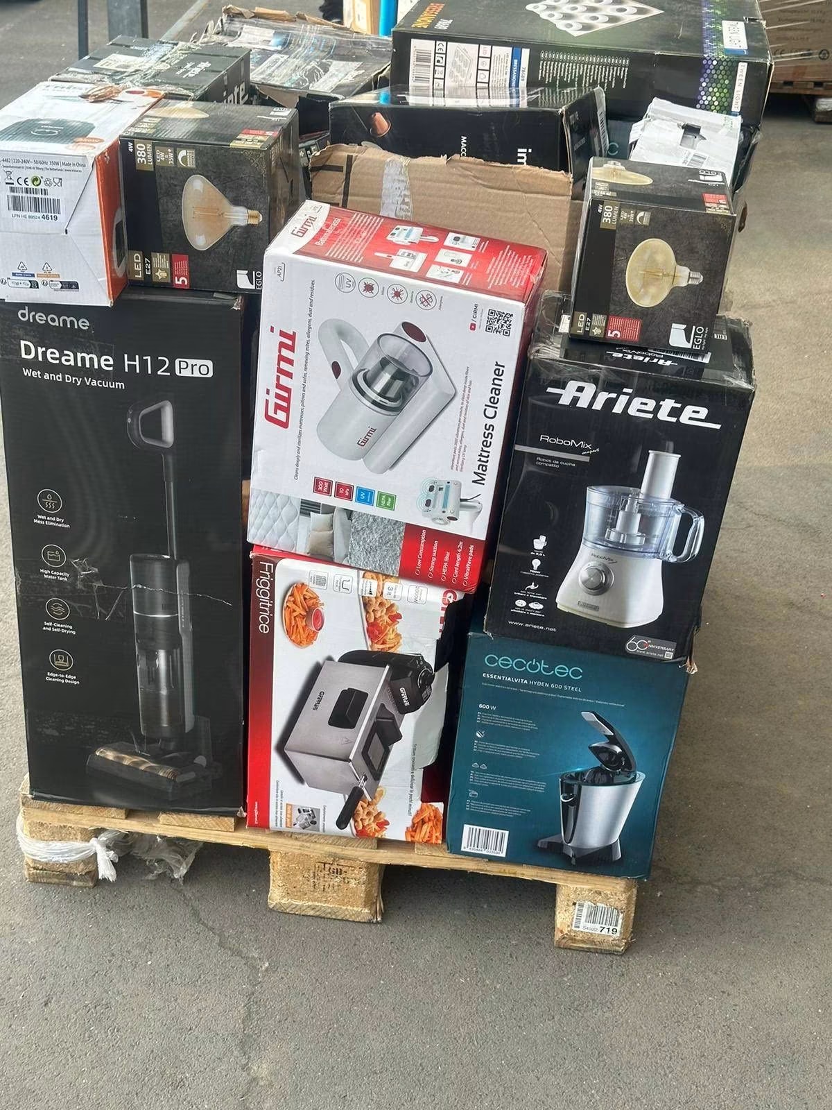 Dreame Vacuum, Ariete RoboMix & Premium Home Electronics Pallet
