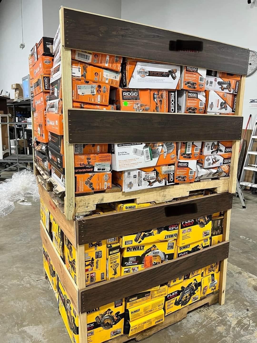 DeWalt & Ryobi Power Tools Bulk Pallet